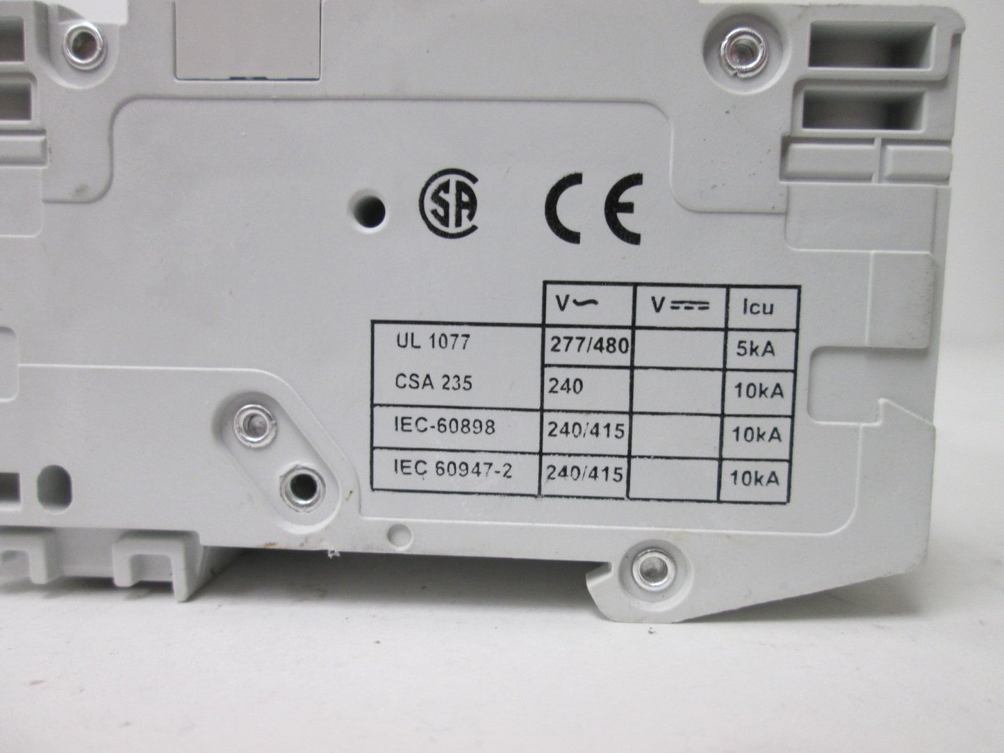 Used Cutler Hammer WMS3C03 Circuit Breaker, 3-Pole, Rating: 415VAC 3A, DIN Rail Mount