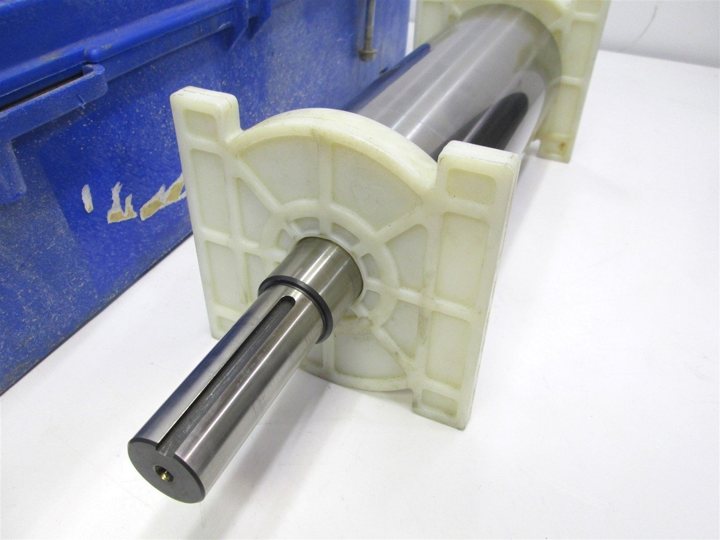 Used Rotometrics OG308X:DC:8C:112 Blank Rotary Die / Anvil 11.5"L Drum 4.45" Dia