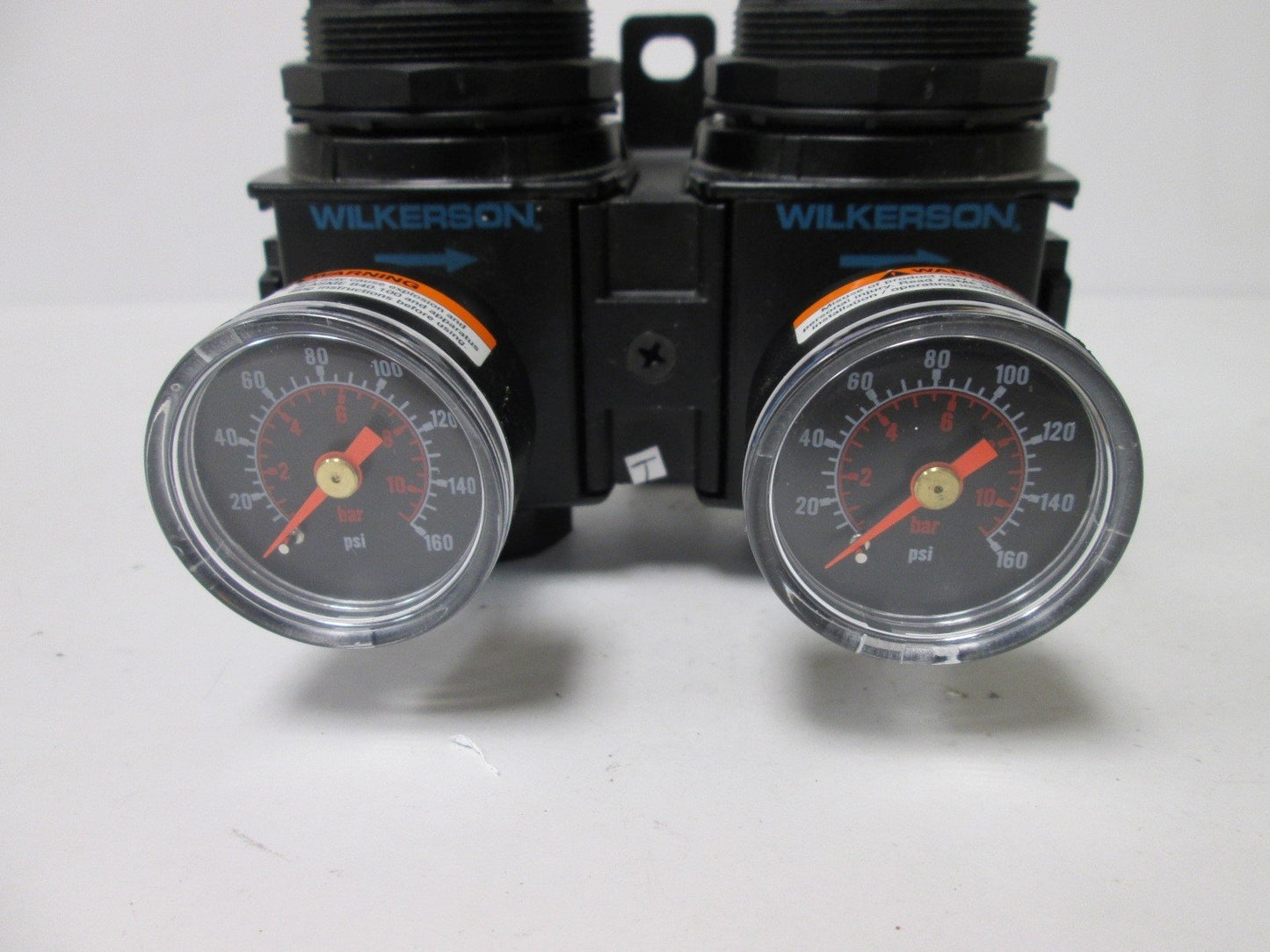 Used Lot of 2 Wilkerson R19-03-FC00 Regulators, Set Pressure: 0-125psi, Inlet: 300psi