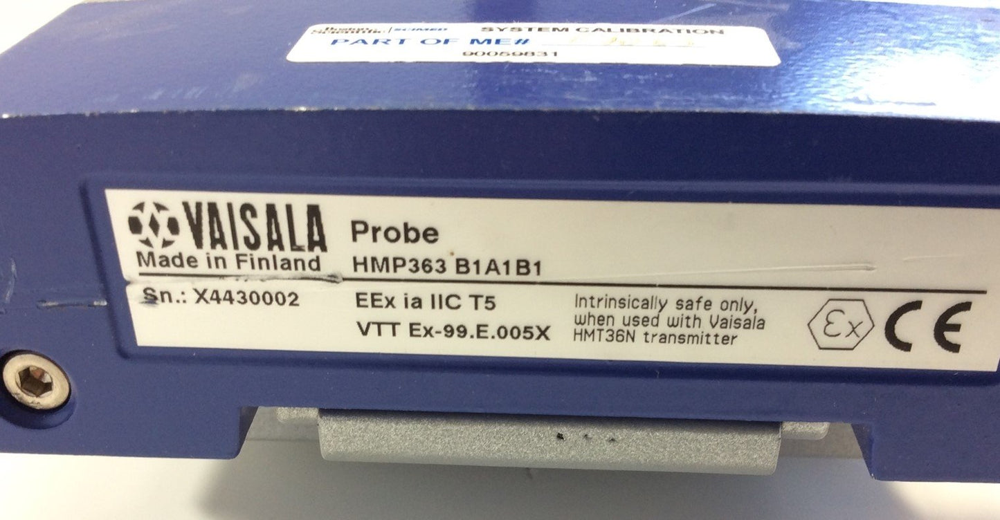 Used Vaisala HMT363 Humidity & Temperature Transmitter Instrument W/ Display, Probe
