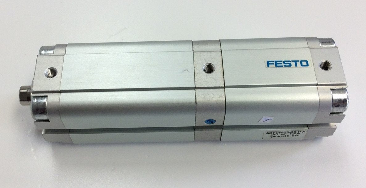 Used Festo ADVUP-25-60-P-A Multi-Position Pneumatic Air Cylinder M5 Threads 47mm