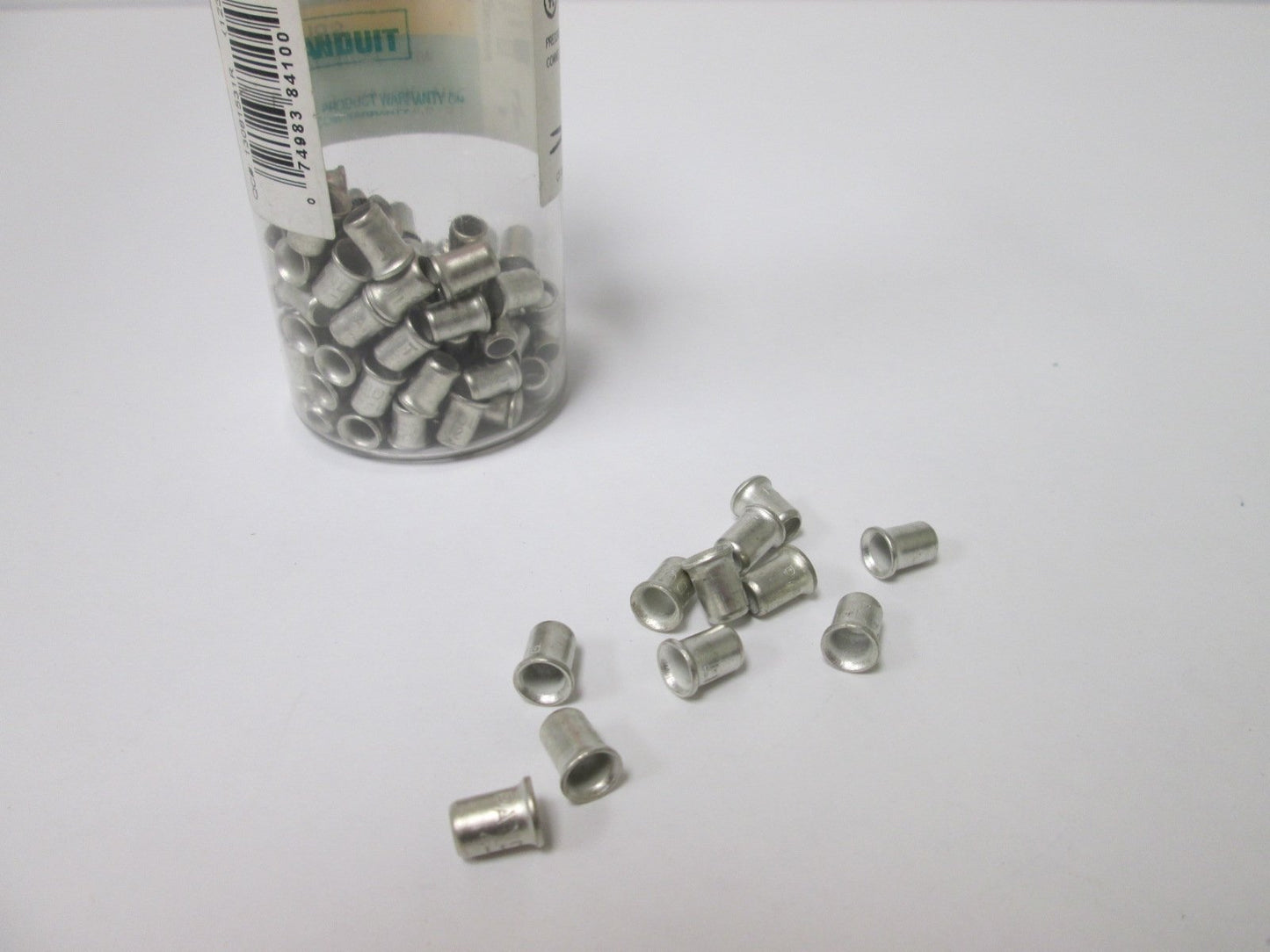 Used Lot of 100 Panduit J214-312-T Crimp Wire Joints, Wire Size: 14-12 AWG