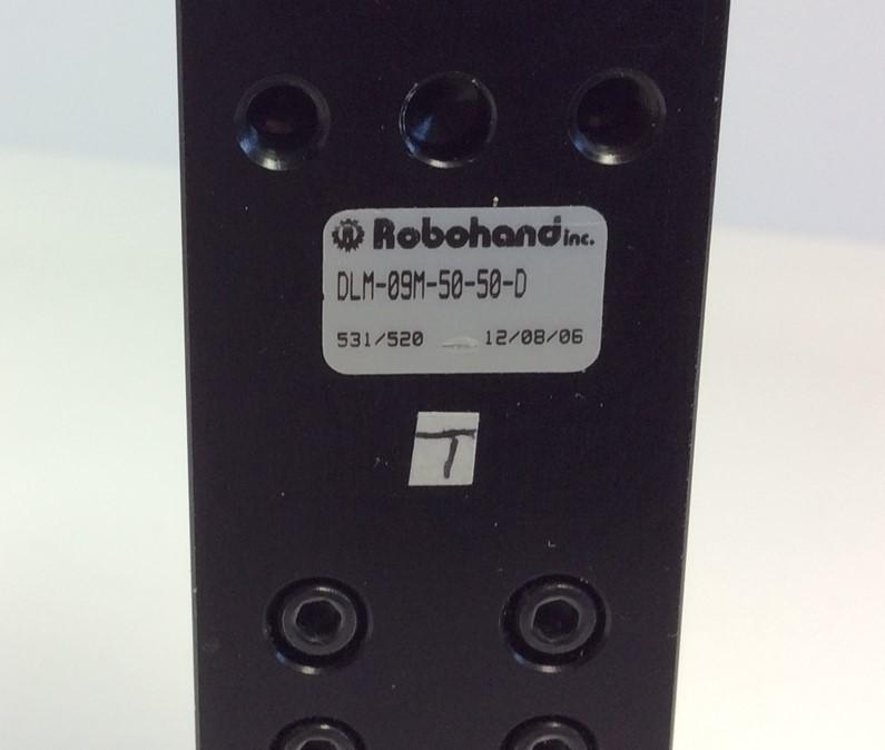 Used Robohand DLM-09M-50-50-D Linear Actuator Ball-Rail Slide Cylinder 50mm Stroke