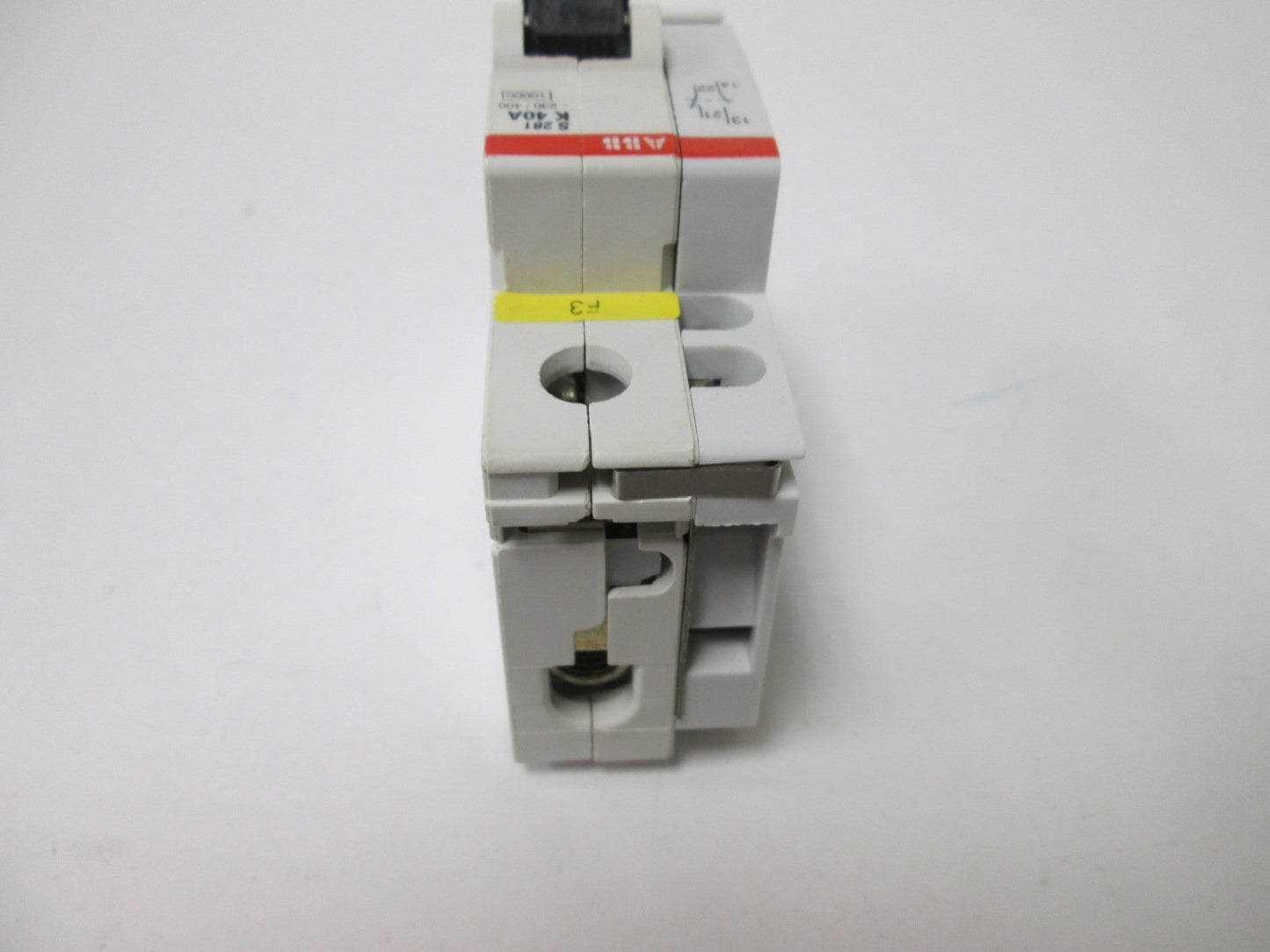 Used ABB S 281 K40A Circuit Breaker, 1-Pole with Aux Contact, Rating: 40A 230/400V