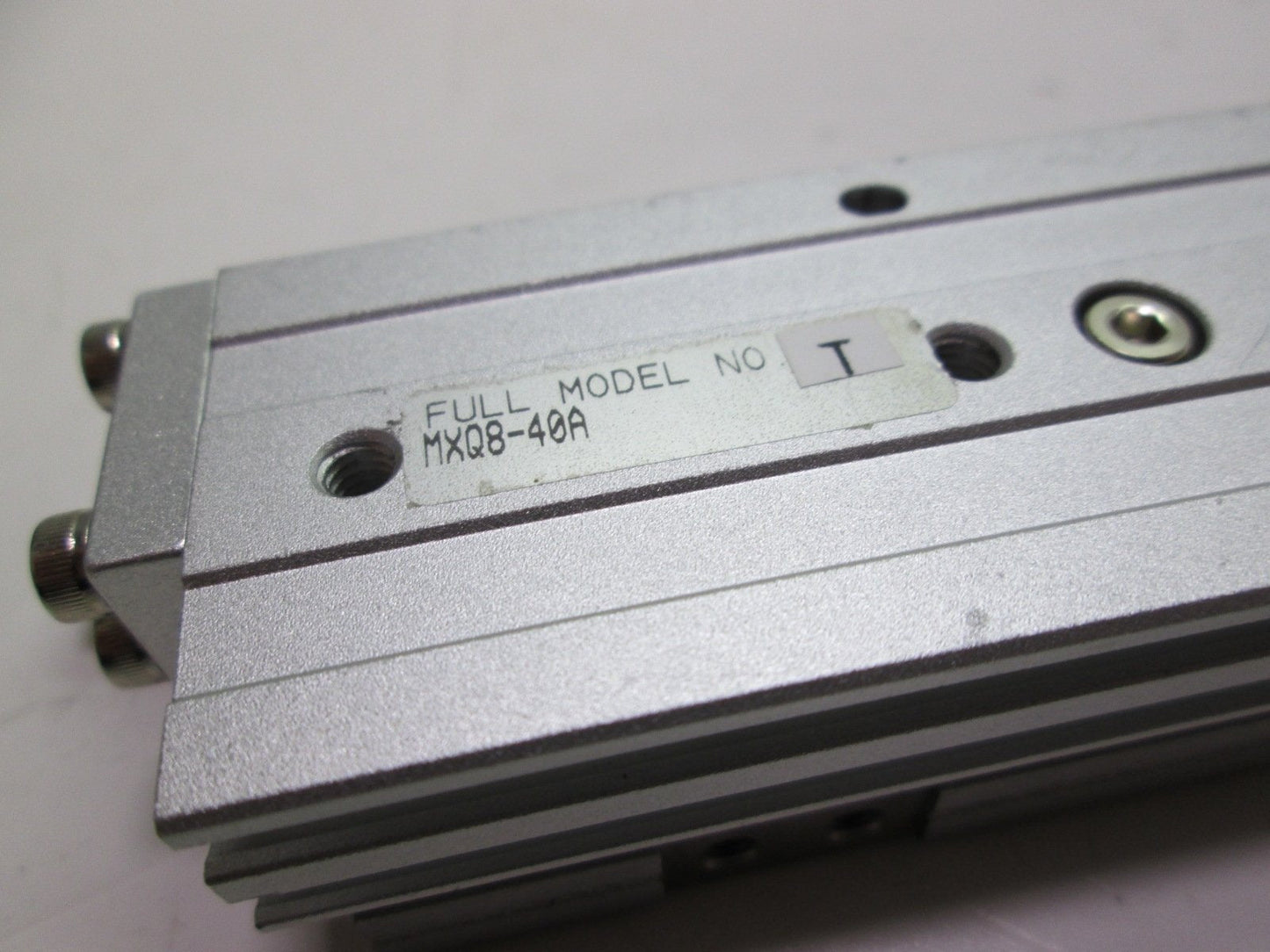 Used SMC MXQ8-40A Linear Slide Table Cylinder 0.15~0.7MPa Dual Shaft Guided 5mm Ports