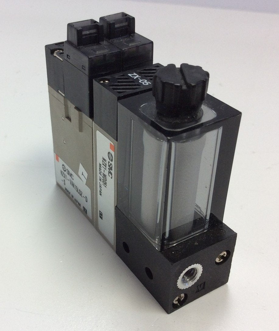 Used SMC NZX1-VAK15LOZ-D-S Vacuum Valve Solenoid Modular Sub-Assembly System 24VDC DC