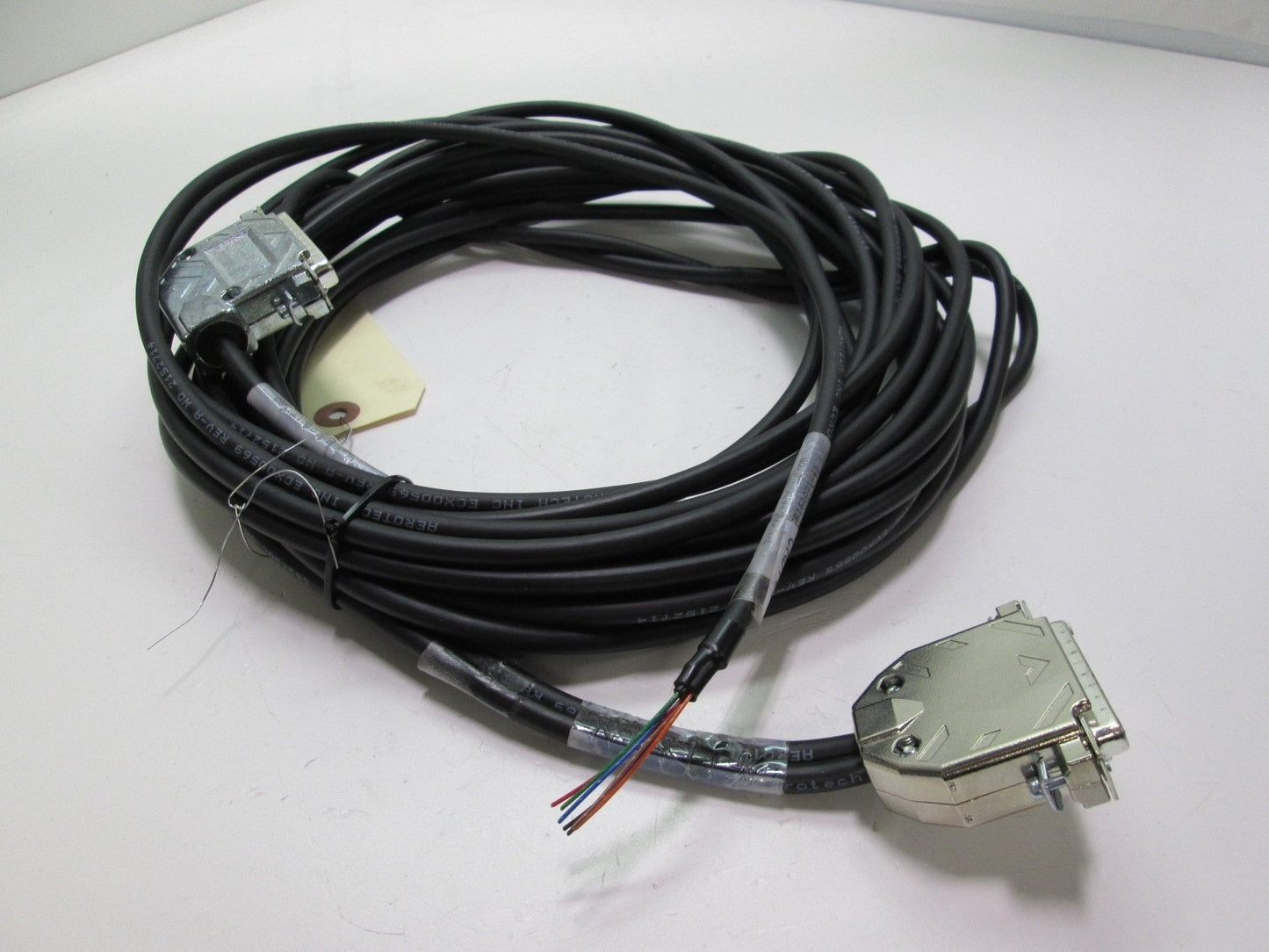 Used Aerotech CE161071-61 Configured Motor Cable 25' Length Flying Lead