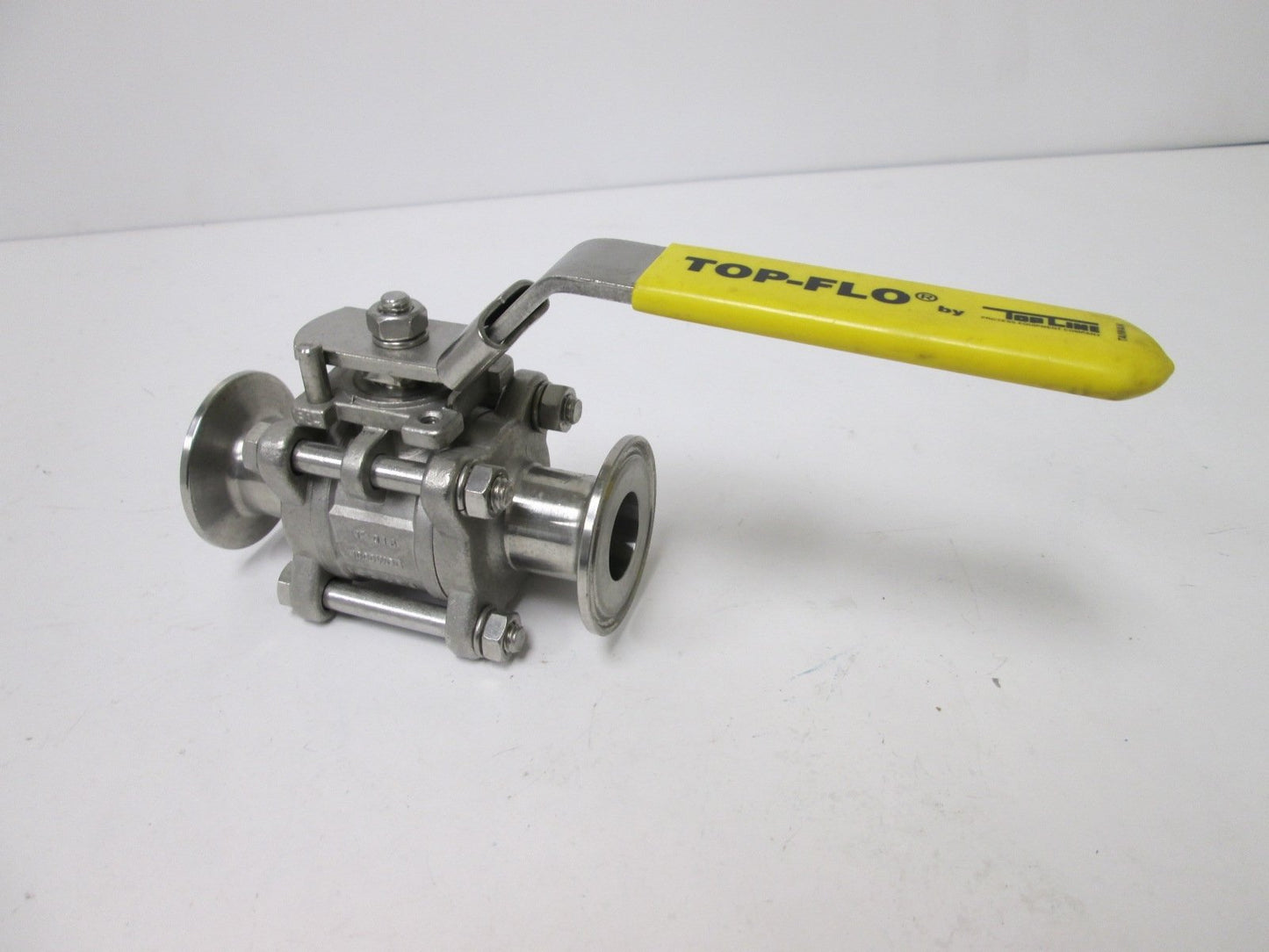 Used TopLine 1000WOG Ball Valve, Tri-Clamp, Size: 1", Material: 316 Stainless Steel