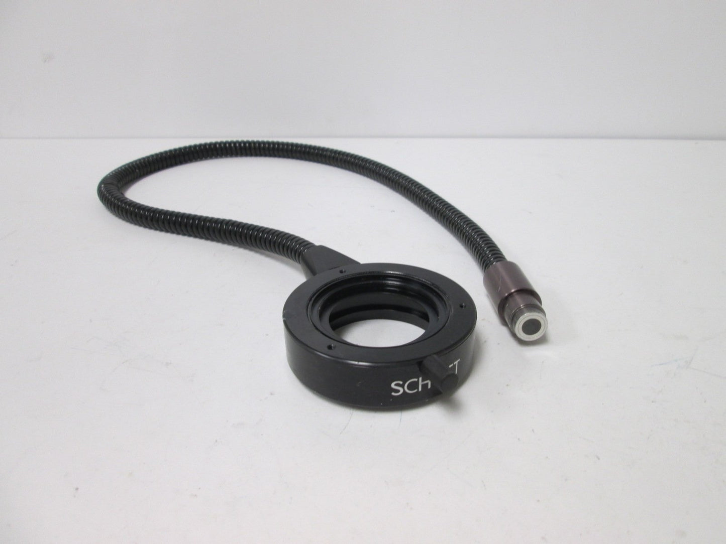 Used Schott Fiber Optic Ring Light, Ring ID: 60mm, Length: 30", Bundle: 9mm, *Damaged