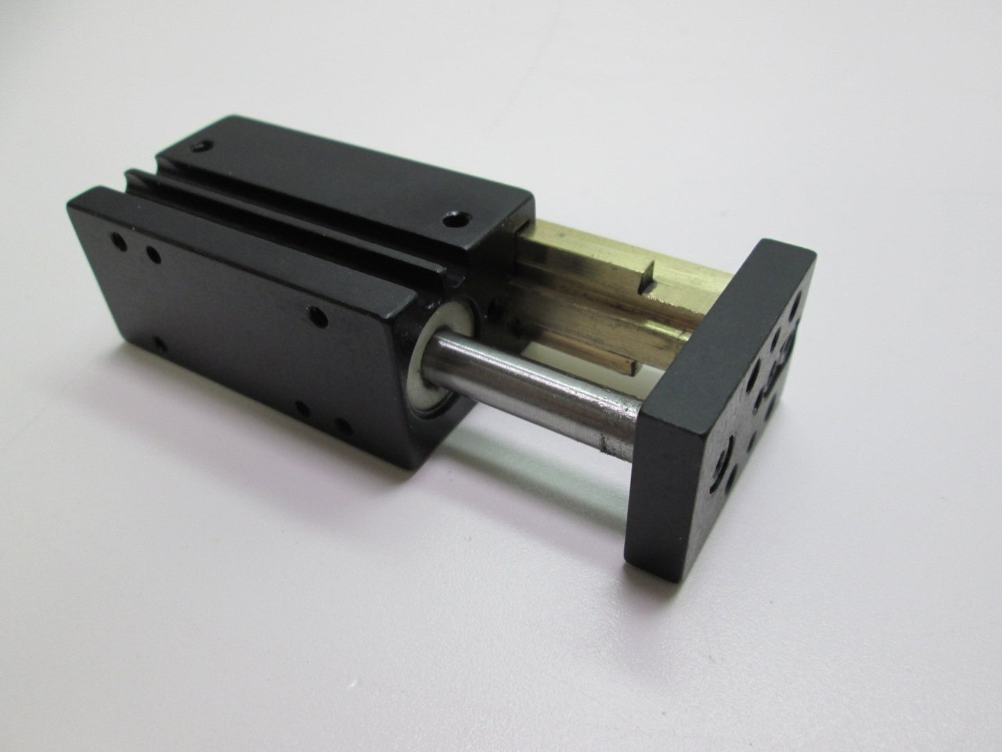 Used AGI AGMS-1-2 Mini Powered Slide Linear Actuator Air Cylinder 1" Stroke 20-120PSI