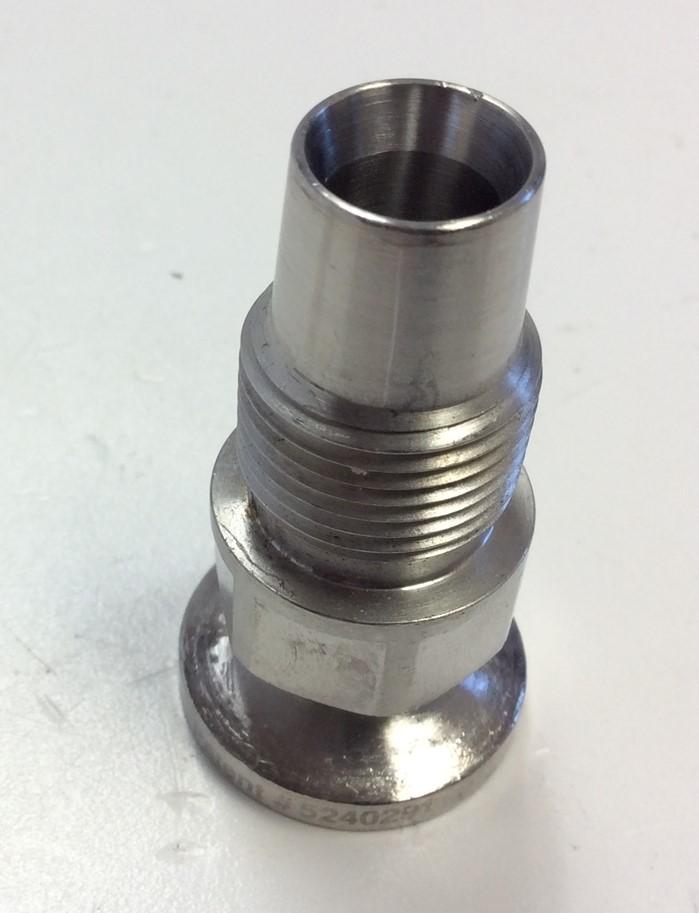Used ReSeal RE050S-TC Sanitary Stainless Steel Coupling 0.50" ID Tubing Fitting