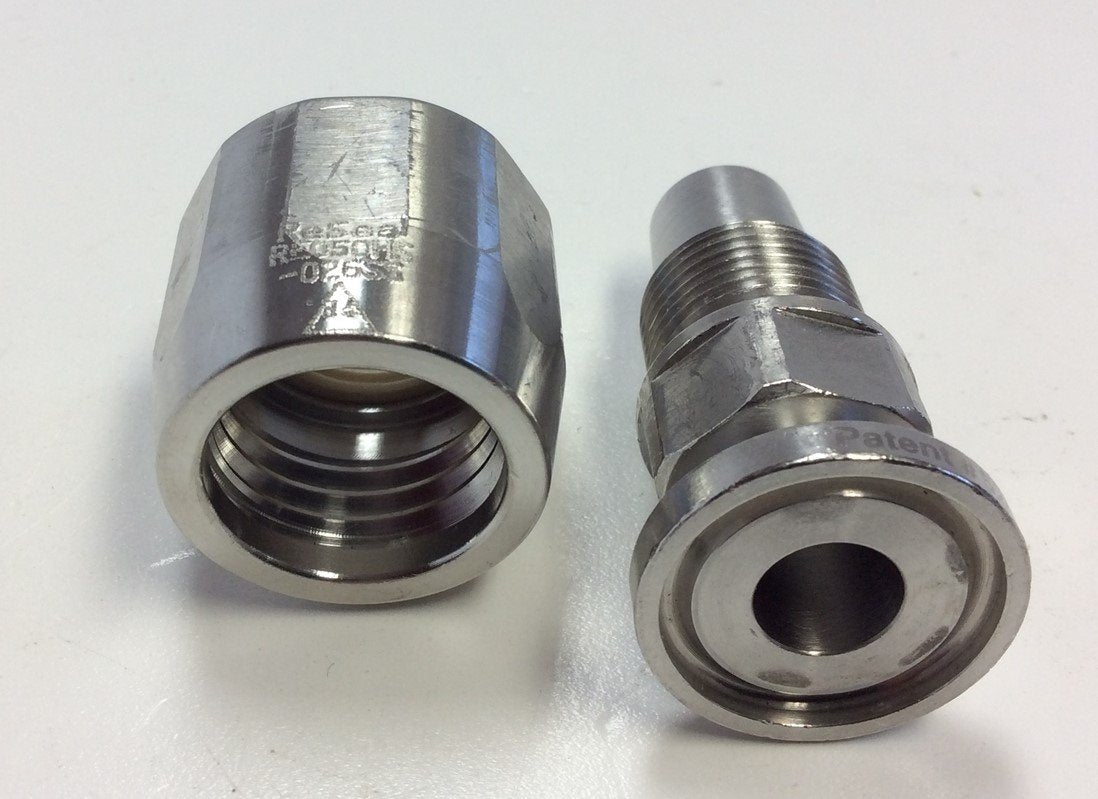 Used ReSeal RE050S-TC Sanitary Stainless Steel Coupling 0.50" ID Tubing Fitting