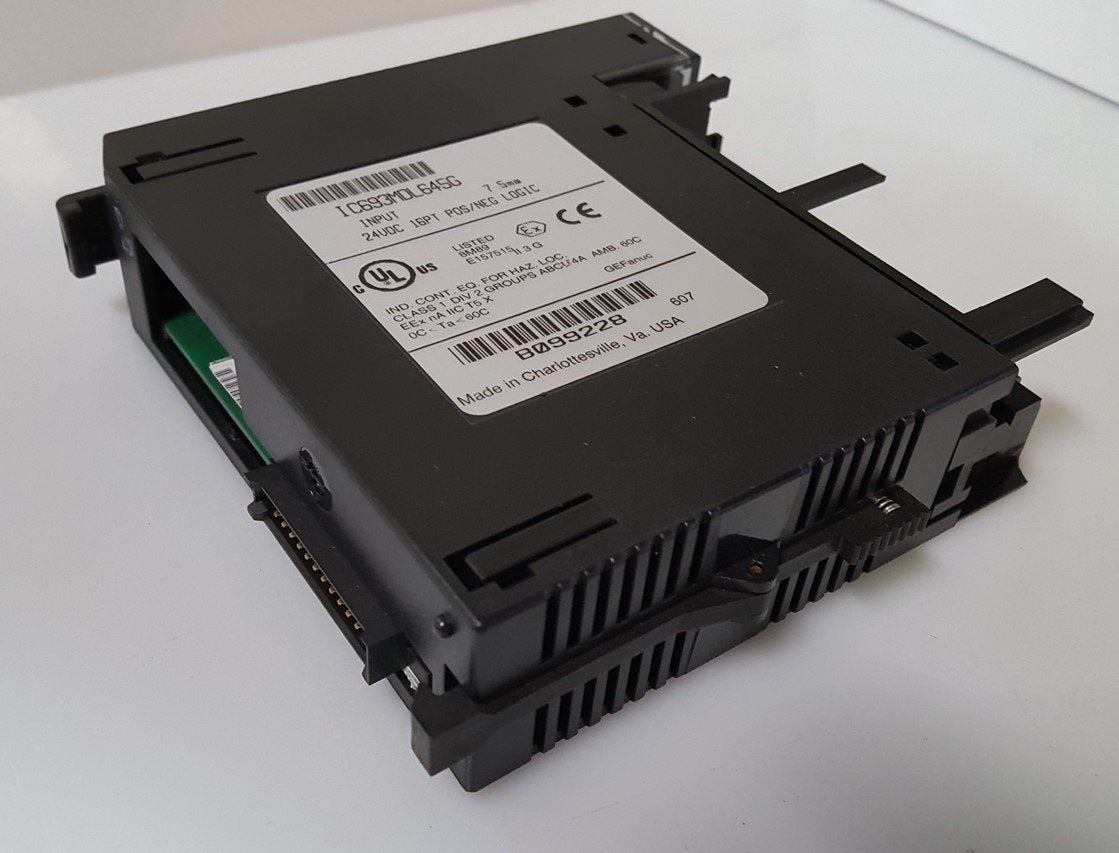 Used GE Fanuc IC693MDL645G Input Module 24VDC 16-Point POS/NEG *No Cover*