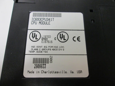 For Parts GE Fanuc IC693CPU341T CPU Module, 80k Bytes User Memory, 16-Bit, *For Parts*