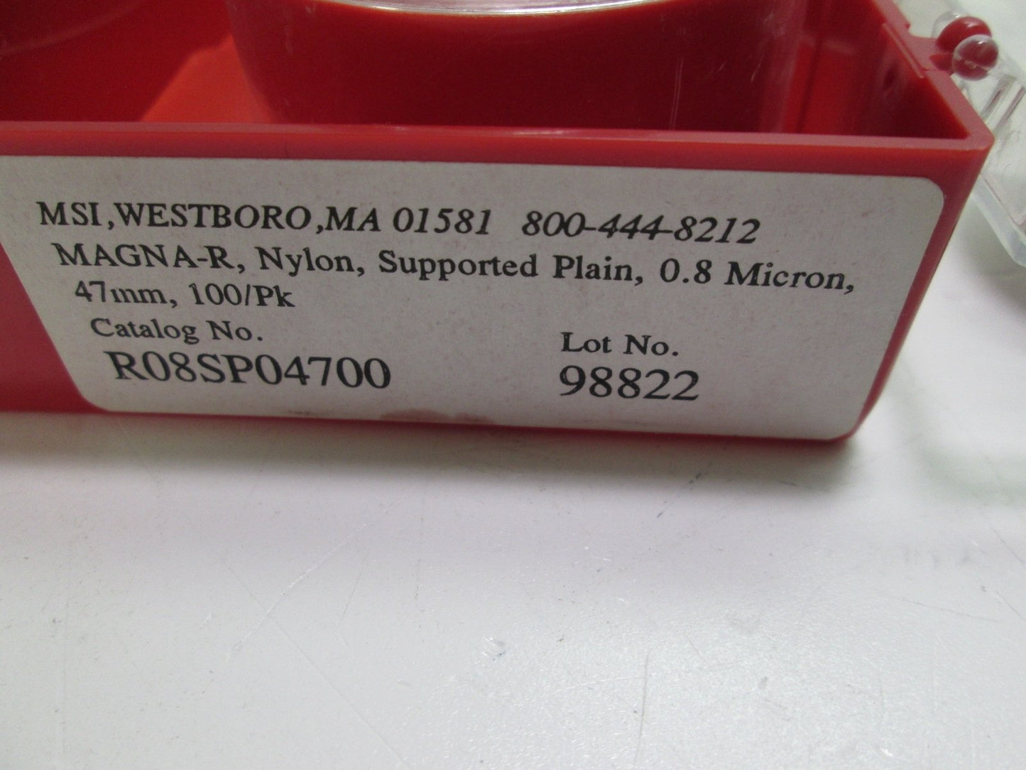 New – Open box Lot of 62 Micron Separations MSI R08SP04700 .8 Micron 47mm Nylon MAGNA-R Filter