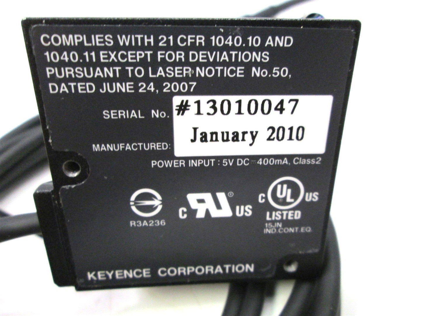 Used Keyence BL-1351HA Compact Digital Laser High-Resolution Barcode Reader Scanner