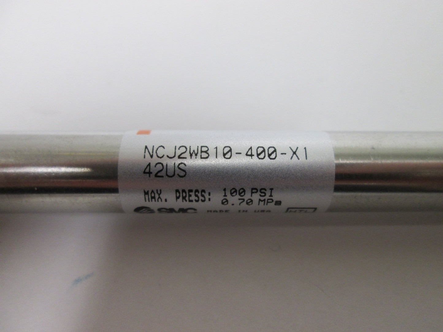New SMC NCJ2WB10-400-X142US Double End Pneumatic Cylinder, Stroke: 4", 100psi