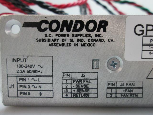 Used Condor GPFM115-24 DC Power Supply 100-240V ~ 2.3A 50/60Hz