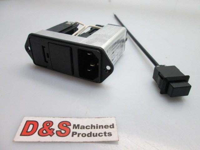 Used Schurter CDA4.4199.151 Power Entry Module 250V 50/60Hz W/Press Switch