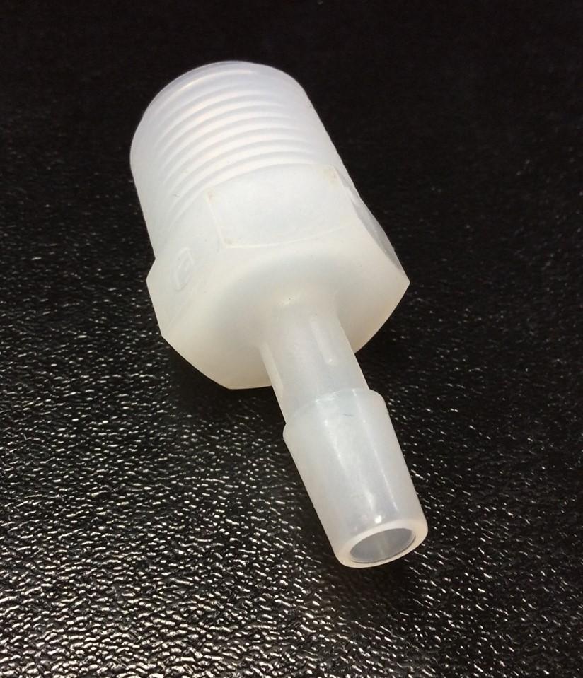 New – Open box Lot of 18 Nylon Hex Barb Pipe Fittings 3/8" NPT Male to 1/4" Diameter Barb