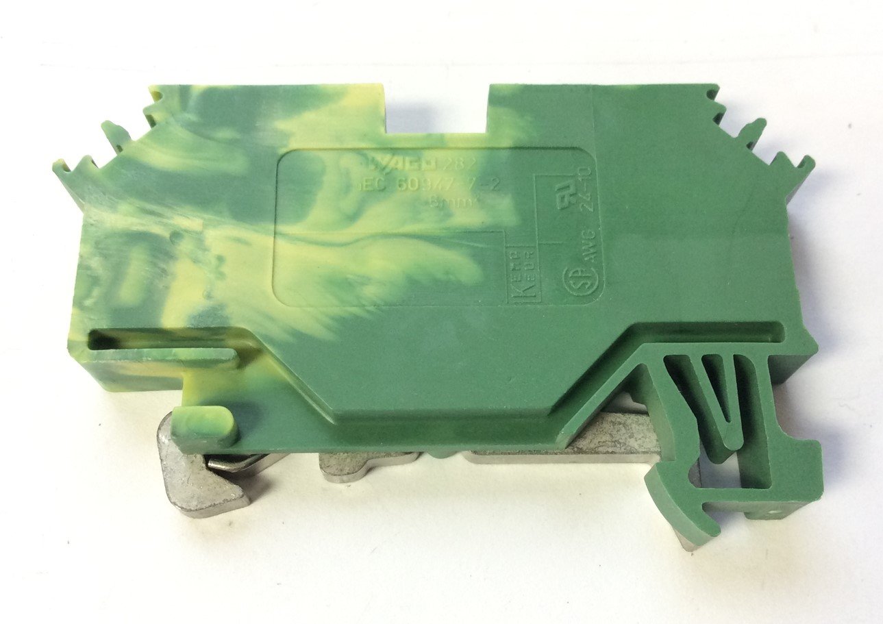 Used Lot of 19 Wago 282-607 IEC 60947-7-2 DIN Rail Mount Terminal Blocks 24 -10AWG