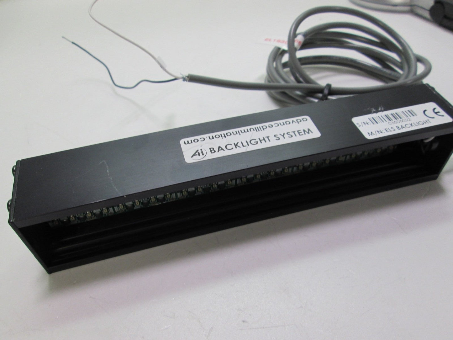 Used Advanced Illumination EL19306-660 Red LED Backlight Strip 24VDC 6" Missing Cover