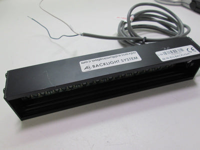 Used Advanced Illumination EL19306-660 Red LED Backlight Strip 24VDC 6" Missing Cover