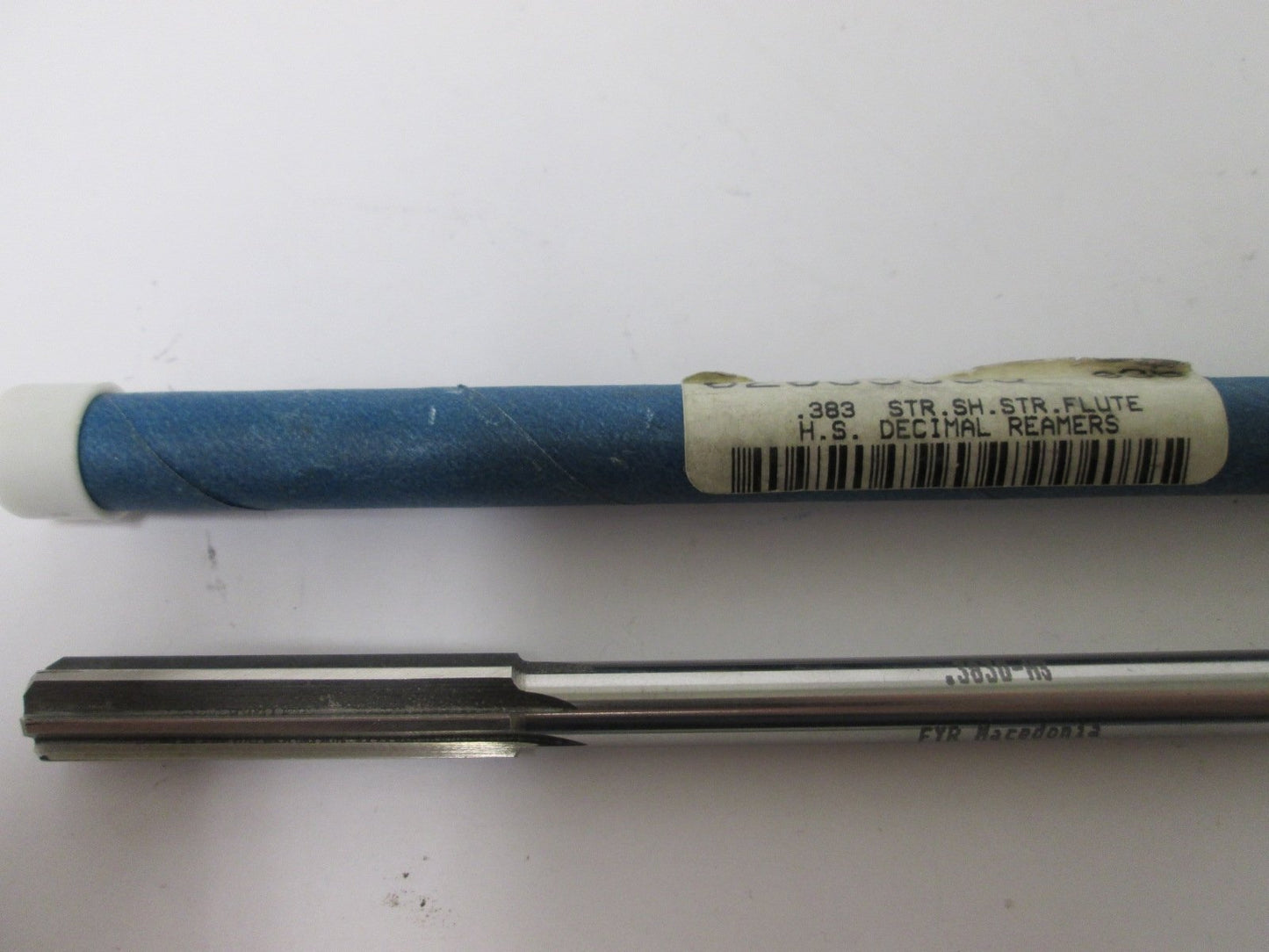 Used Lot of 4 FYR Macedonia Decimal Reamers, .3810 .3830 .3850 .3920, Straight Flute