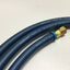 Used Swagelok PB4 1/4" Flame Resistant Hose w/1/4" Brass Compression Fittings, 8 feet