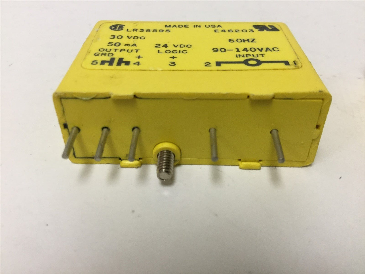 Used Lot of 2 Gordos IAC24 I/O Relay Modules, Input: 90-140VAC, Output: 30VDC 50mA