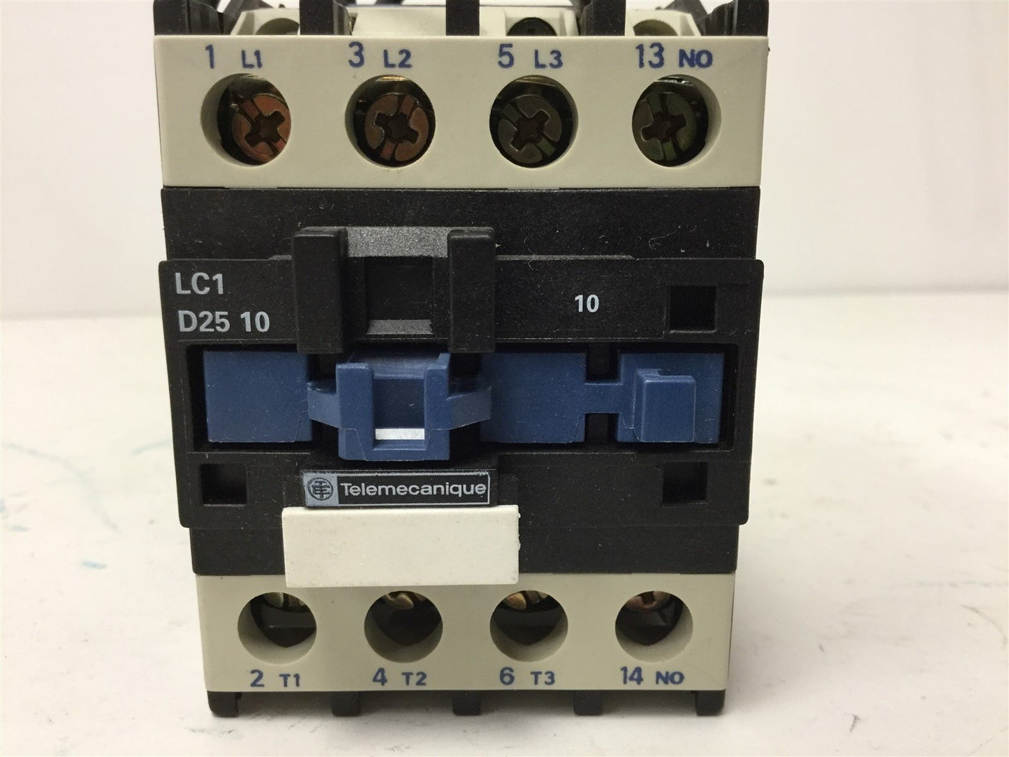 Used Telemecanique LC1D2510 Contactor, 3-Pole with N/O Auxiliary, 48VAC 50/60Hz Coil