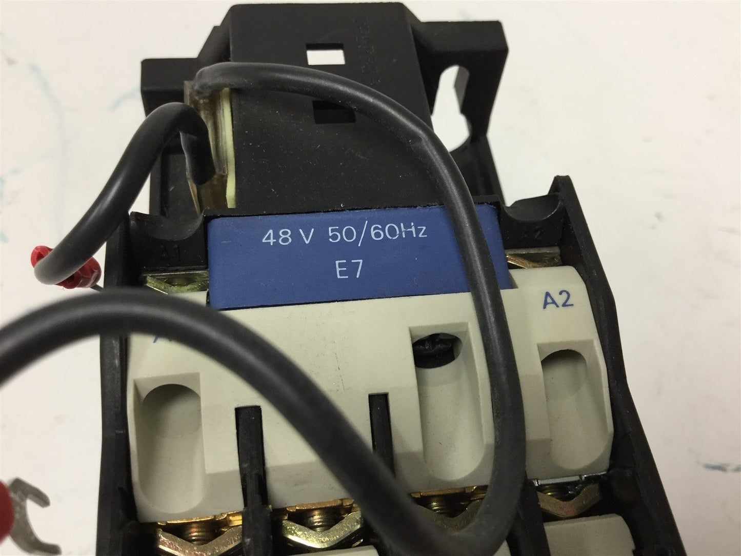 Used Telemecanique LC1D2510 Contactor, 3-Pole with N/O Auxiliary, 48VAC 50/60Hz Coil