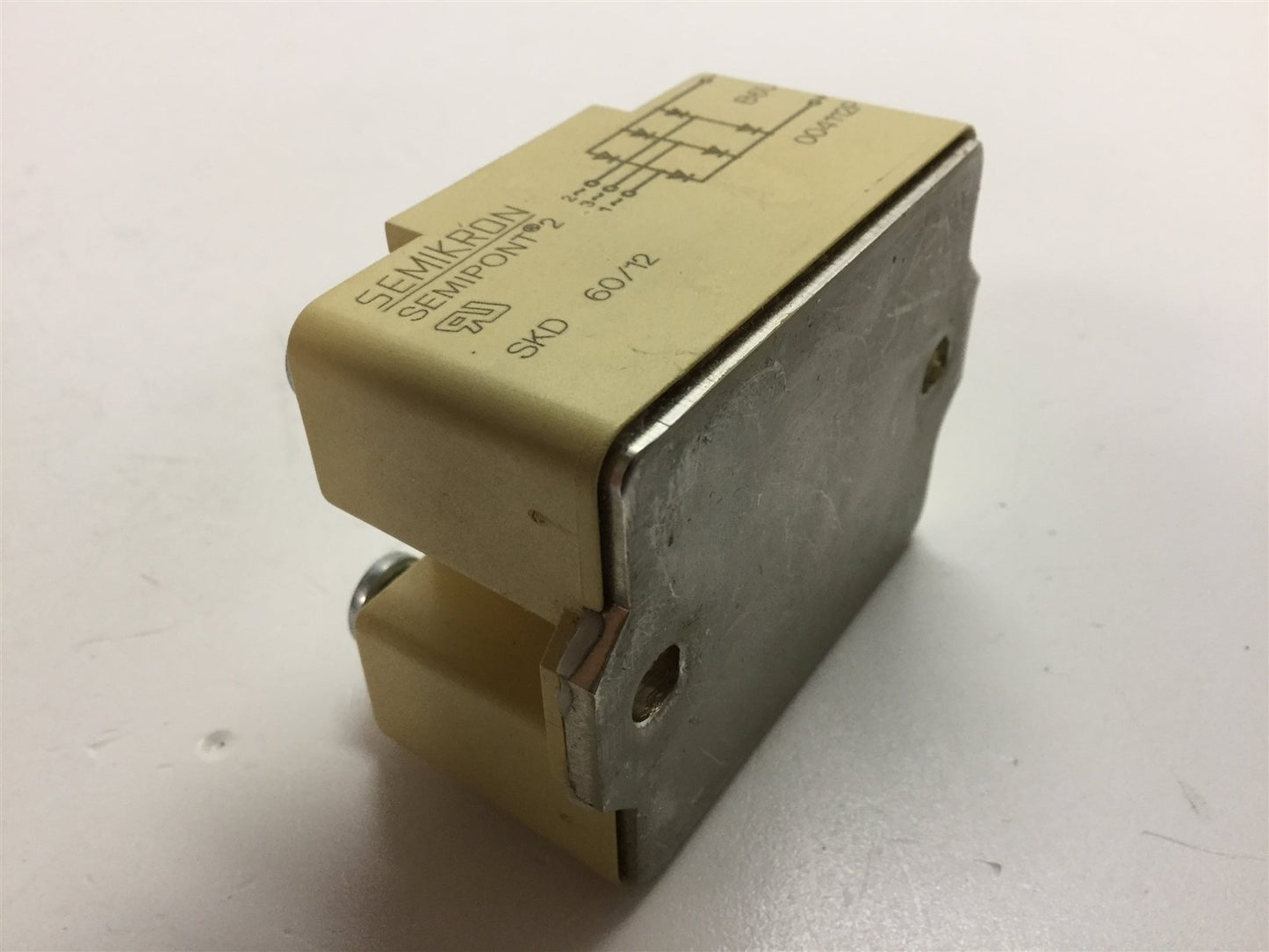 Used Semikron SKD 60/12 3-Phase Full Wave Bridge Rectifier Module 1.2KV RRM 60 Amp