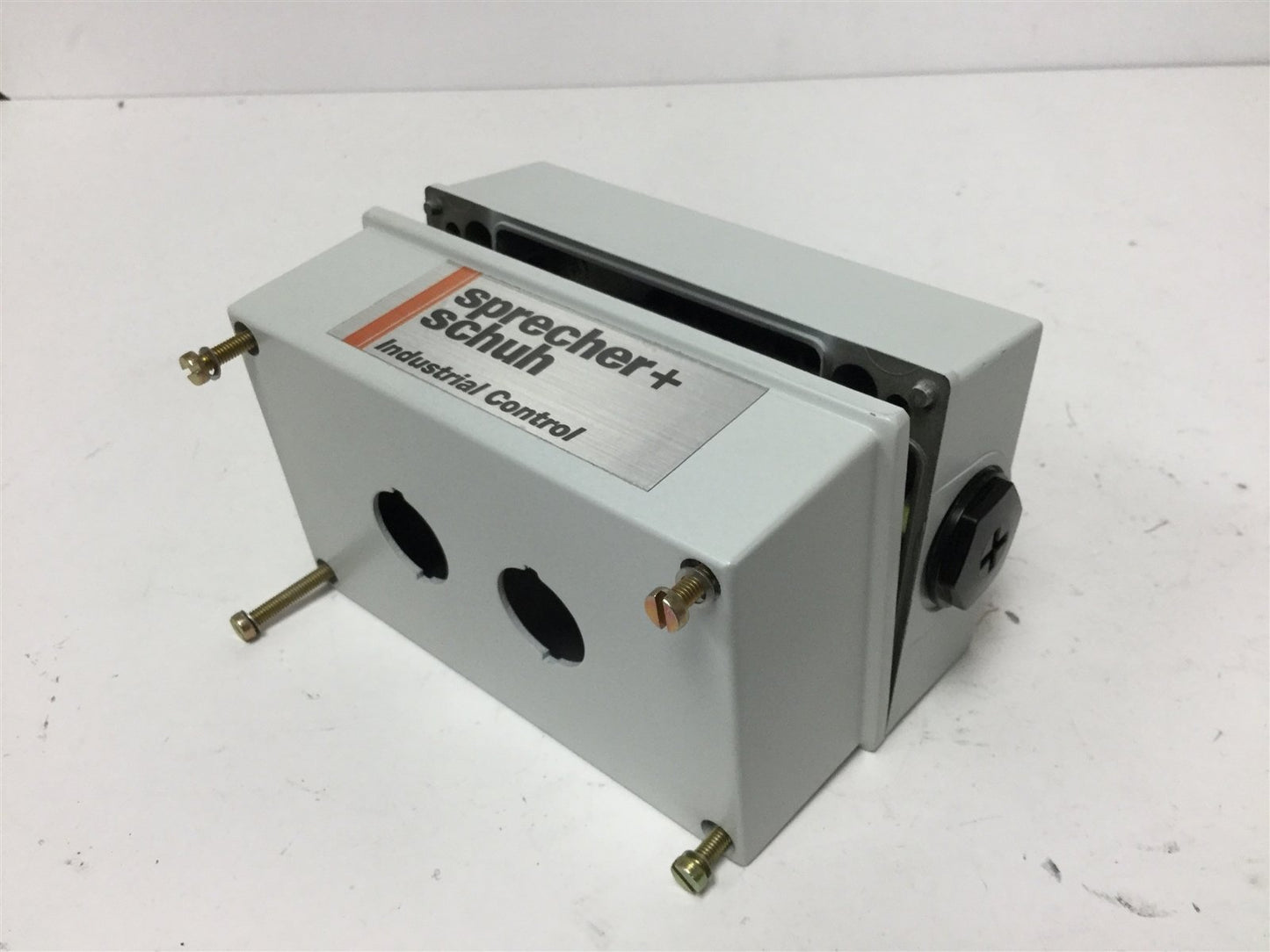 New Sprecher Schuh DZA3-2A Push Button Enclosure, 2-Hole, Material: Aluminum