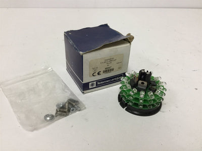 New – Open box Telemecanique XVAD381B120 LED Cluster, Color: Yellow, Voltage: 120VAC, Power: 3W