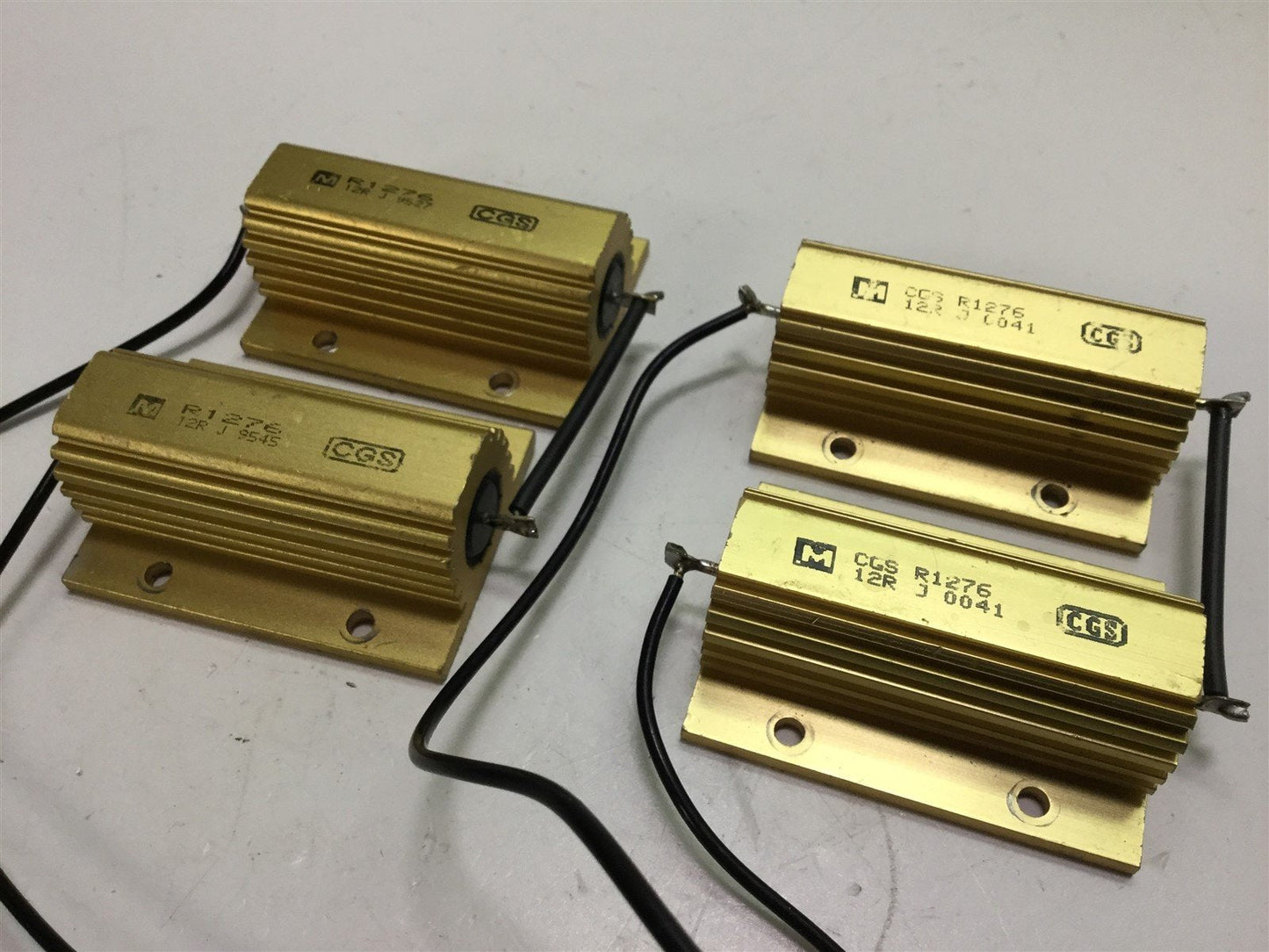 Used Lot of 4 TE Connectivity CGS R1276 12R J 12 Ohm 100 Watt 5% Power Resistors