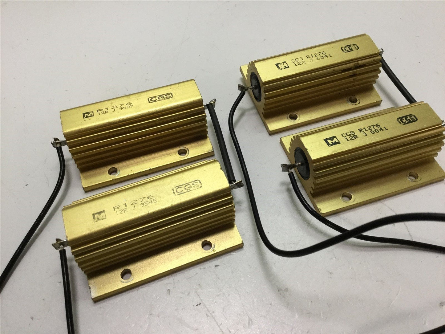 Used Lot of 4 TE Connectivity CGS R1276 12R J 12 Ohm 100 Watt 5% Power Resistors