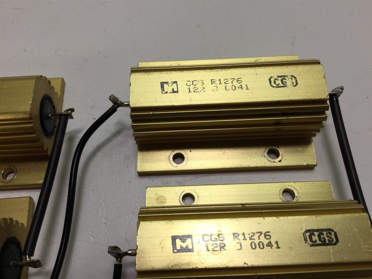 Used Lot of 4 TE Connectivity CGS R1276 12R J 12 Ohm 100 Watt 5% Power Resistors