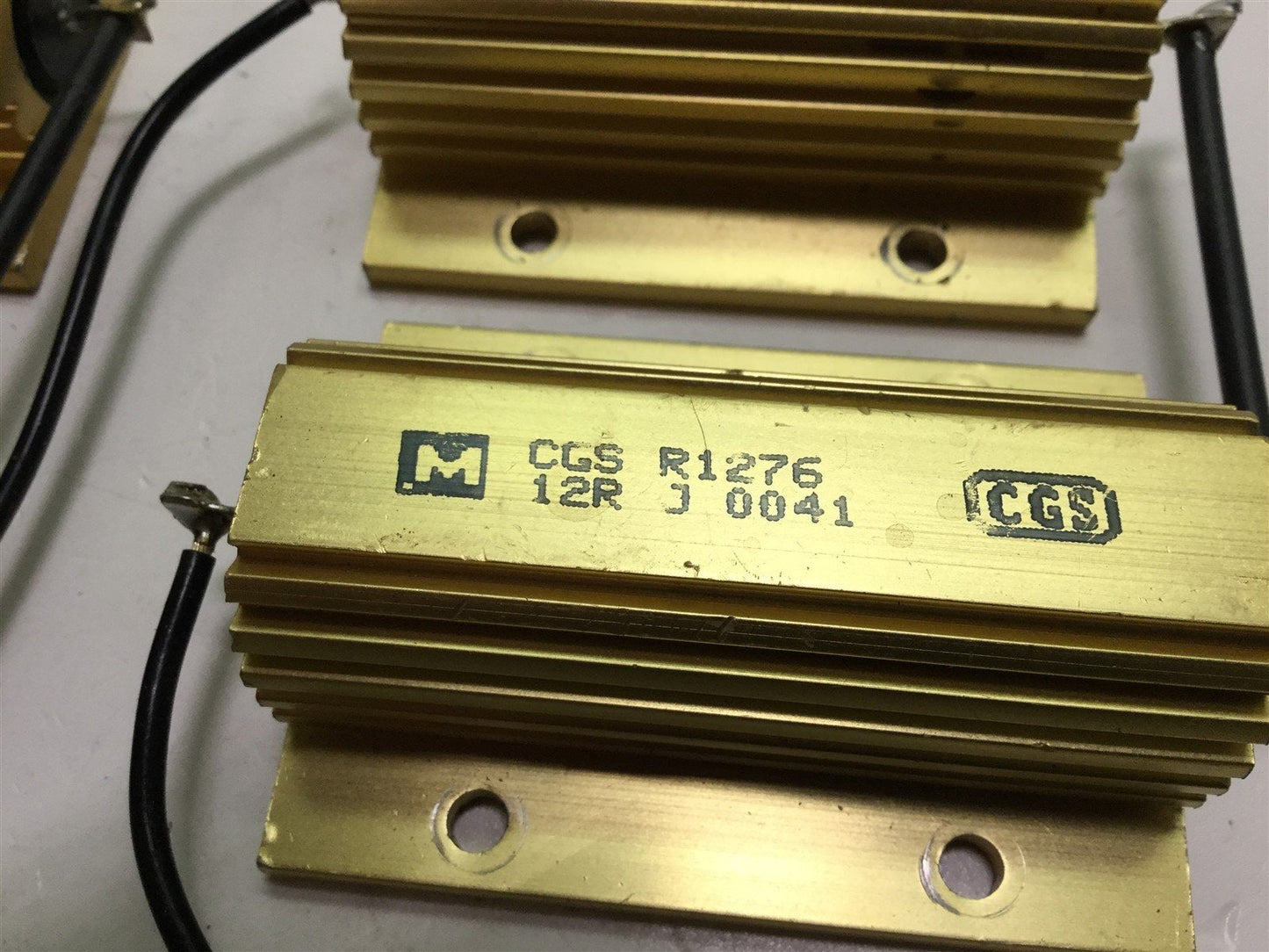 Used Lot of 4 TE Connectivity CGS R1276 12R J 12 Ohm 100 Watt 5% Power Resistors