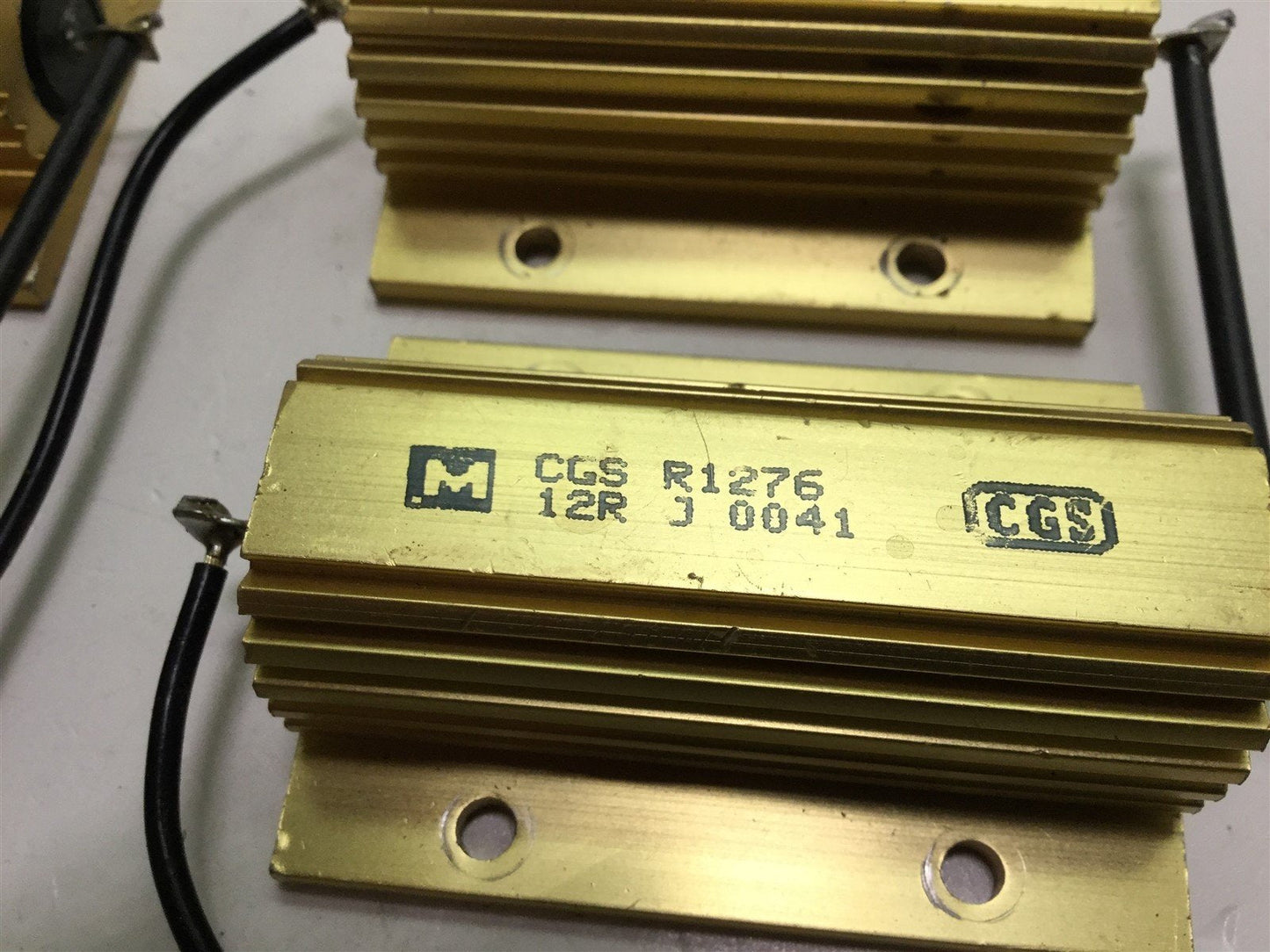 Used Lot of 4 TE Connectivity CGS R1276 12R J 12 Ohm 100 Watt 5% Power Resistors