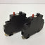 Used Lot of 2 Weidmuller 910418 Circuit Breakers, Rating: 0.2A 250VAC/65VDC, DIN Rail
