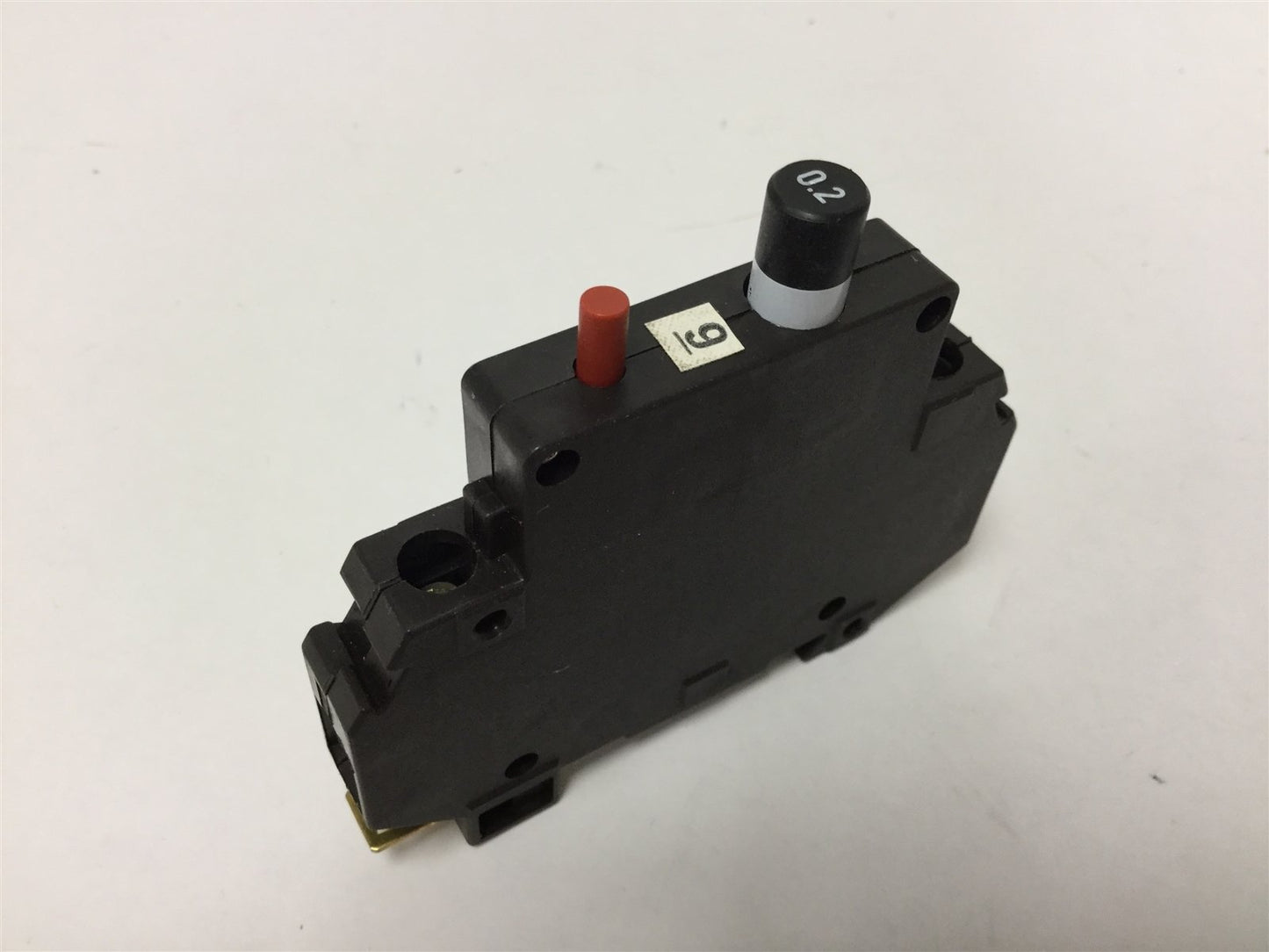Used Lot of 2 Weidmuller 910418 Circuit Breakers, Rating: 0.2A 250VAC/65VDC, DIN Rail
