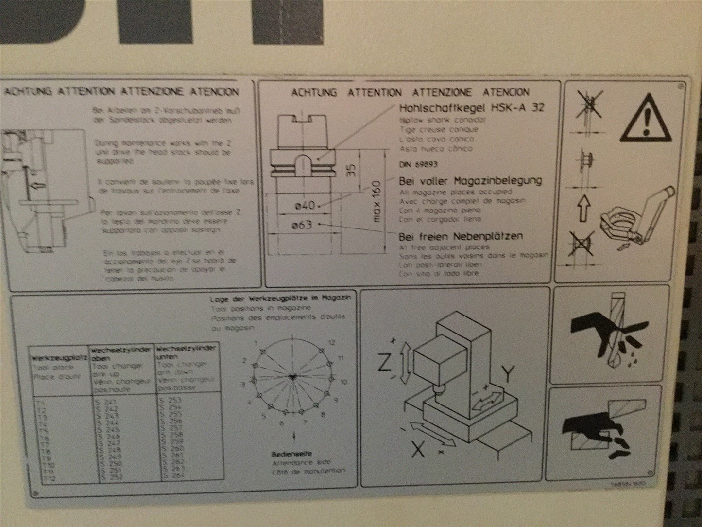Used Chiron FZ08W Vertical Machine Center VMC Pallet Changer w/Fanuc CNC FilterMist 2