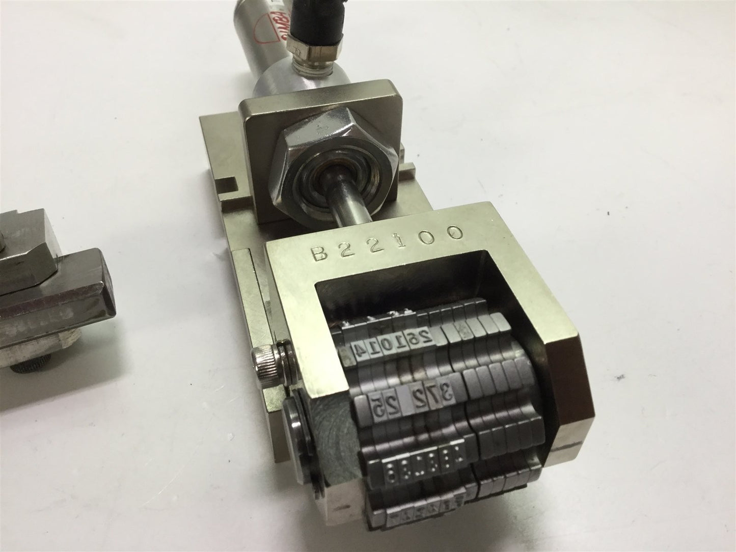 Used Wrap-Aid Custom Fabricated 6 Digit Rotational Pneumatic Machine Numbering Head