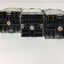 Used Lot of 3 Allen Bradley 800MR-QAL24 Lighted Push Buttons, 800M-XA2 800M-XD1