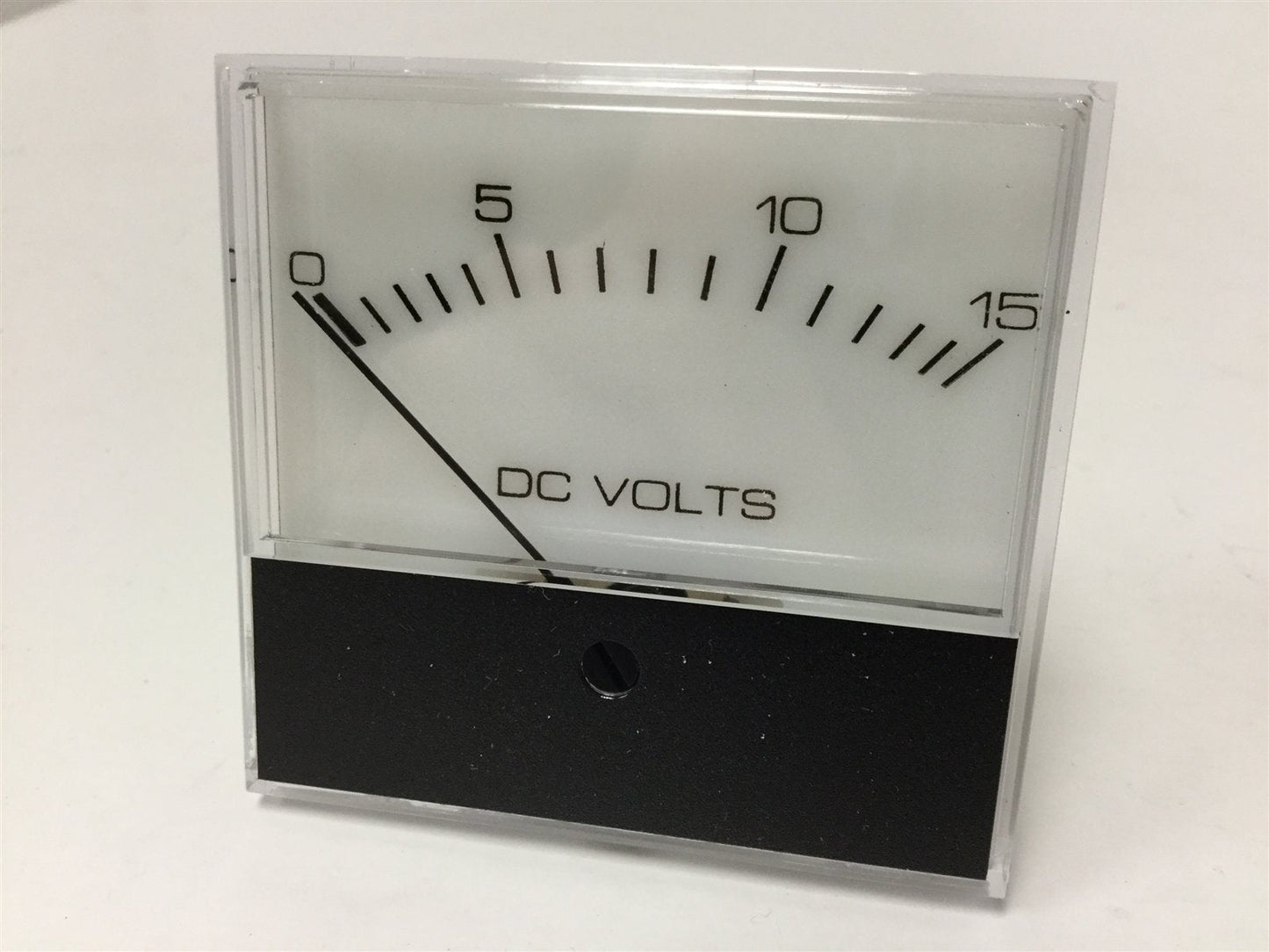 New – Open box New Jewell Instruments MSQ-DVV-015-U DC Voltage Panel Meter, Range: 0-15VDC