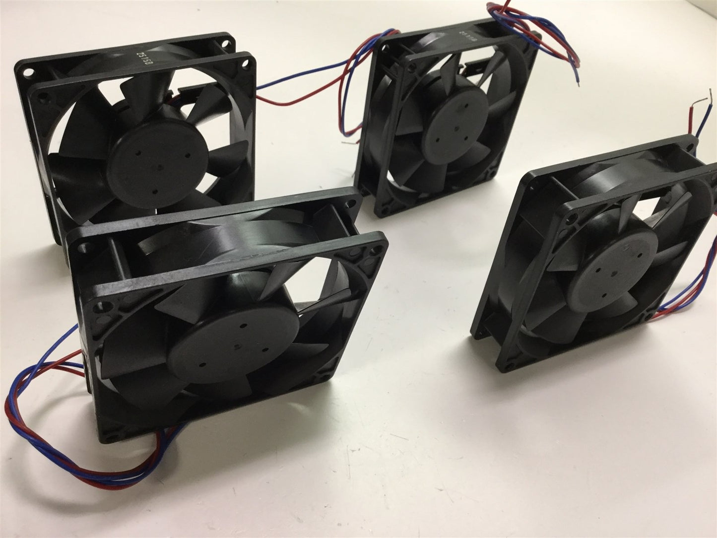 Used Lot of 4 Mechatronics E9225S24B Cooling/Circulating Fans, Voltage: 24VDC, 0.06A