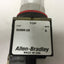 Used Allen Bradley 800MR-D9 Yellow Mushroom Push Button, With 800M-XD1 Contact Block
