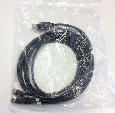 New Mencom Corporation MDNT-3YFF-2M Y-Connector Male/Female Extension 60V 4A PVC