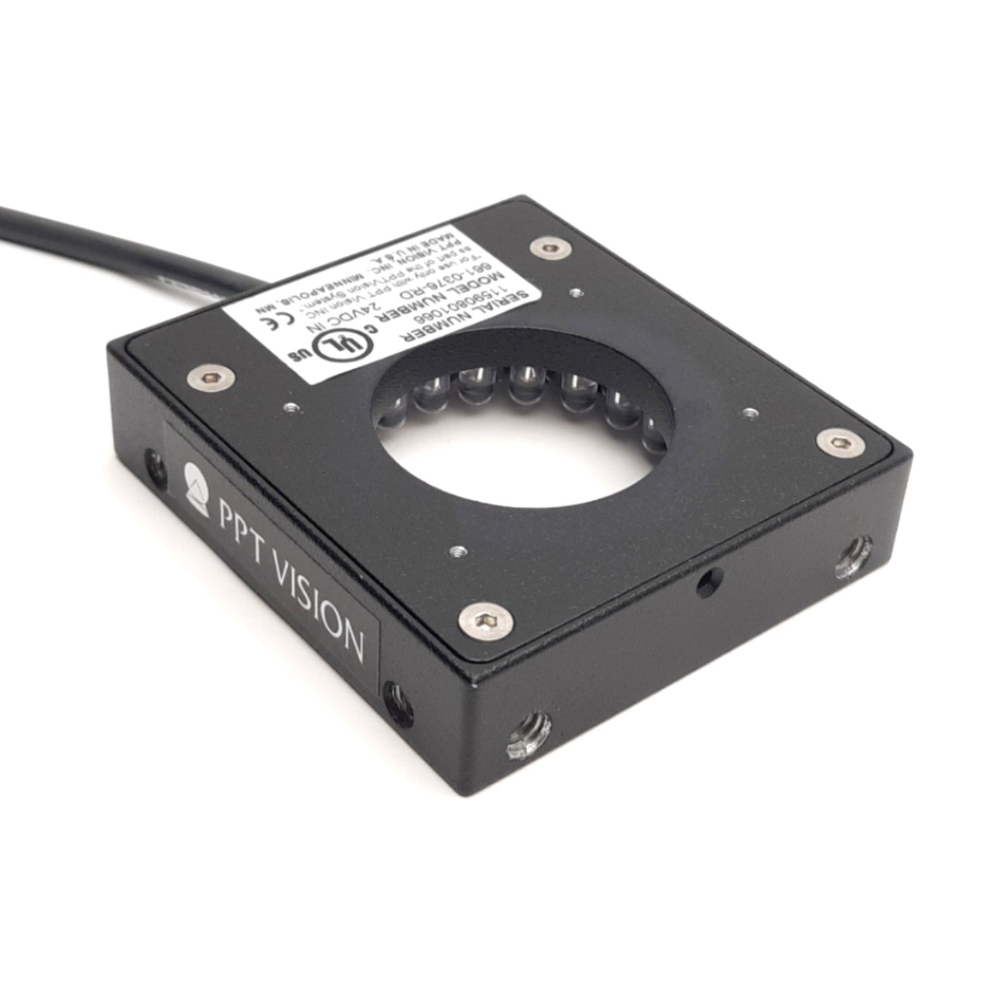 Used PPT Datalogic 661-0376-RD Ringlight LED Red, 1-7/16" ID 2-7/16" OD, 24VDC
